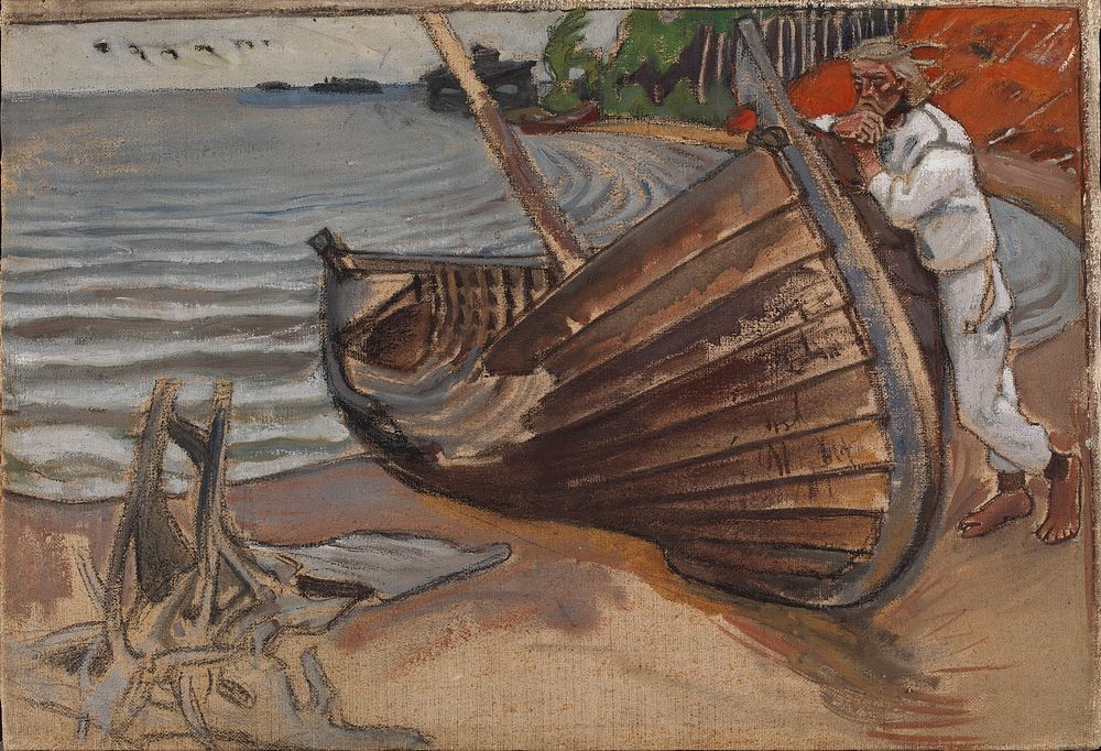 The lamenting boat, 1906, by Akseli Gallen-Kallela