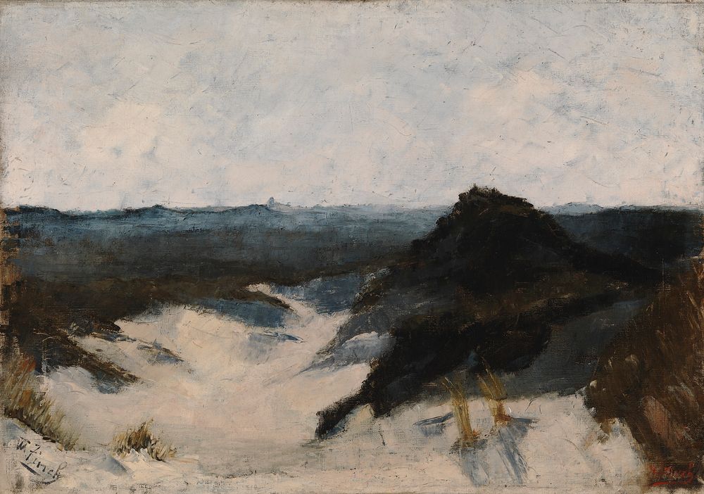 Shore view, knocke, 1885, by Alfred William Finch