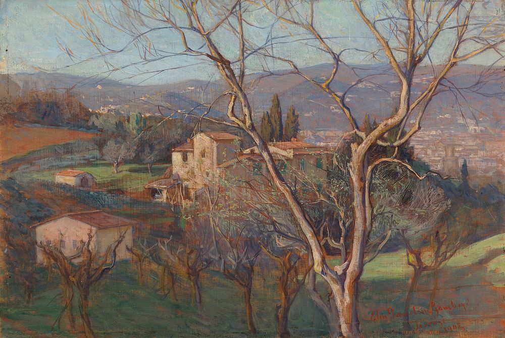 Firenzen seuduilta, 1902, Elin Danielsongambogi