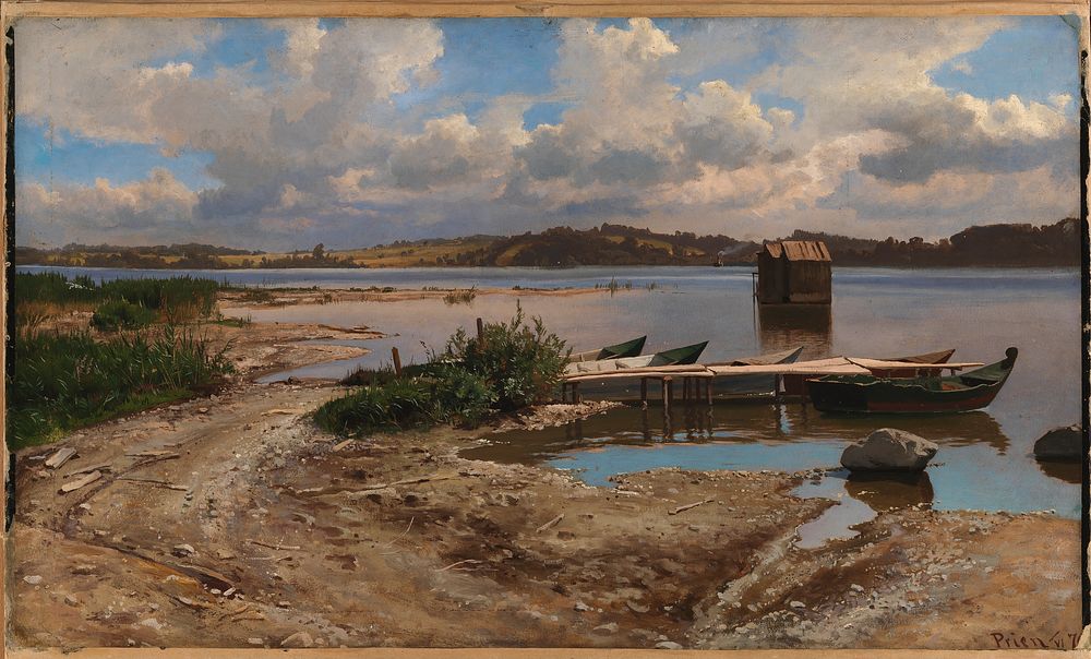 Landscape from prien, 1870, Hjalmar Munsterhjelm