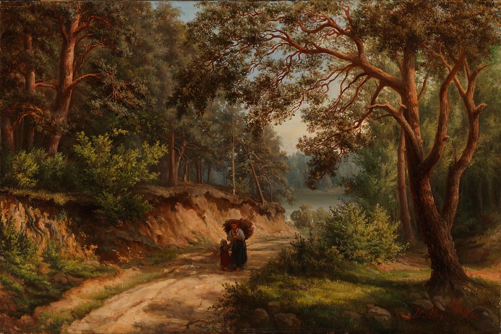 Landscape in germany, 1860, Victoria Åberg