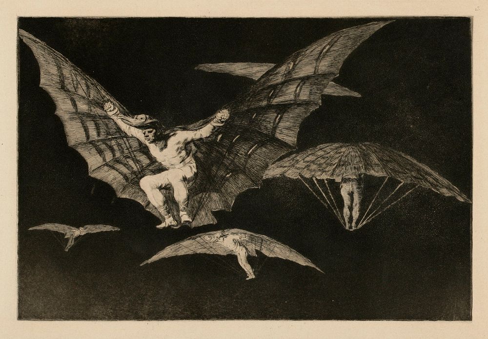 Tapa lentää (modo de volar), by Francisco de Goya
