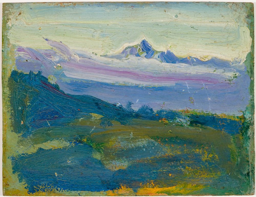Mount Kenya (1909)  oil painting by Akseli Gallen-Kallela. 