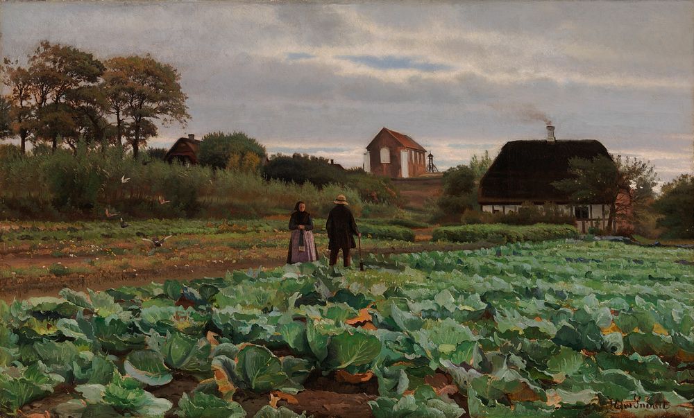 Cabbage patch, 1870 - 1917, Hans Smidth