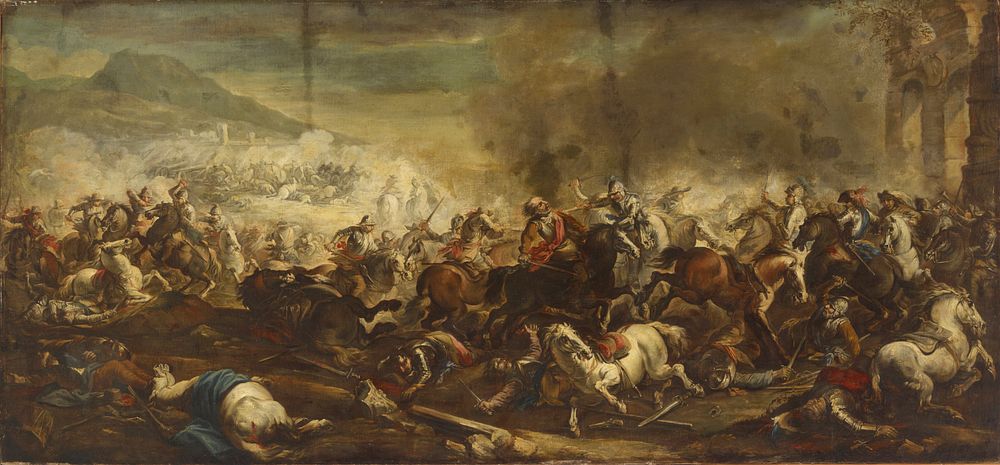 A cavalry battle, 1652, Jacques Courtois