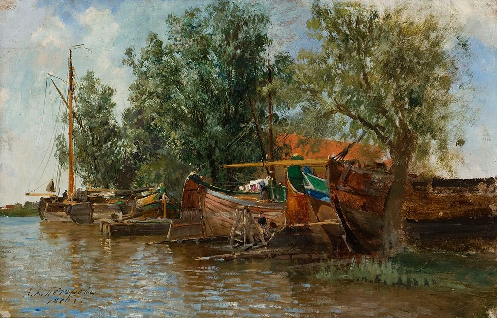 Rantakuva veneineen, Aleksandr Karlovit Beggrov