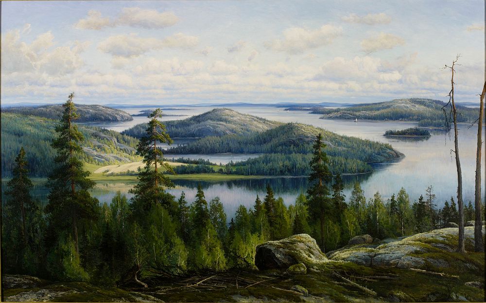 A summer's day on lake päijänne, 1902, Thorsten Waenerberg
