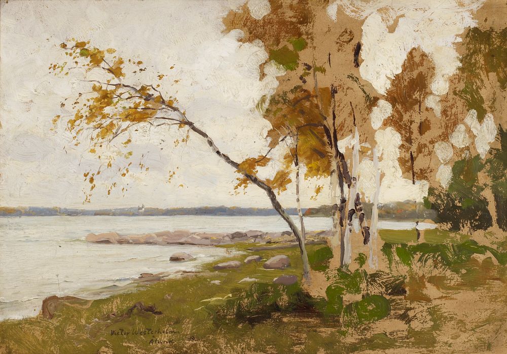 Landscape study, 1885, Victor Westerholm