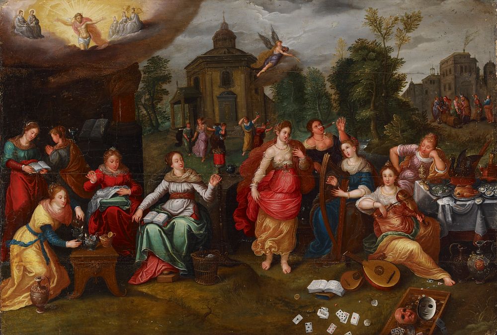 The wise and the foolish virgins, 1600 - 1699, Peter Lisaert