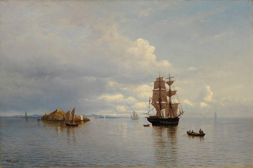 Meri ja purjelaivoja, 1870 - 1919, Oscar Kleineh