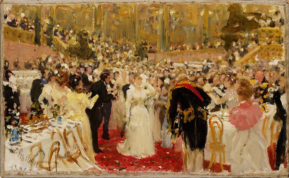 Party for the aristocracy, 1894, Ilja Repin
