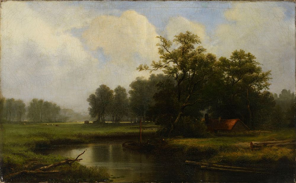 River in france, 1872, Charlesfrançois Daubigny