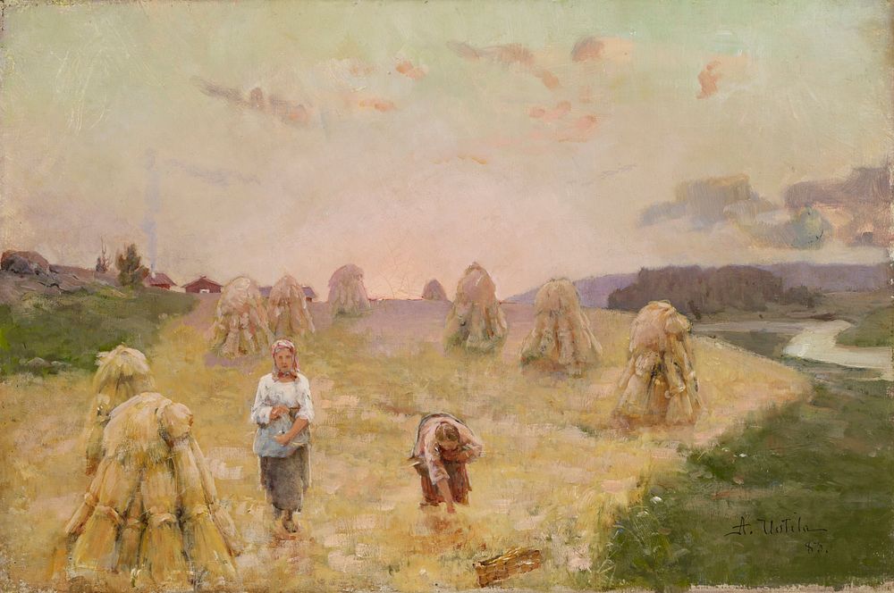 Harvest folk, 1883, Aukusti Uotila
