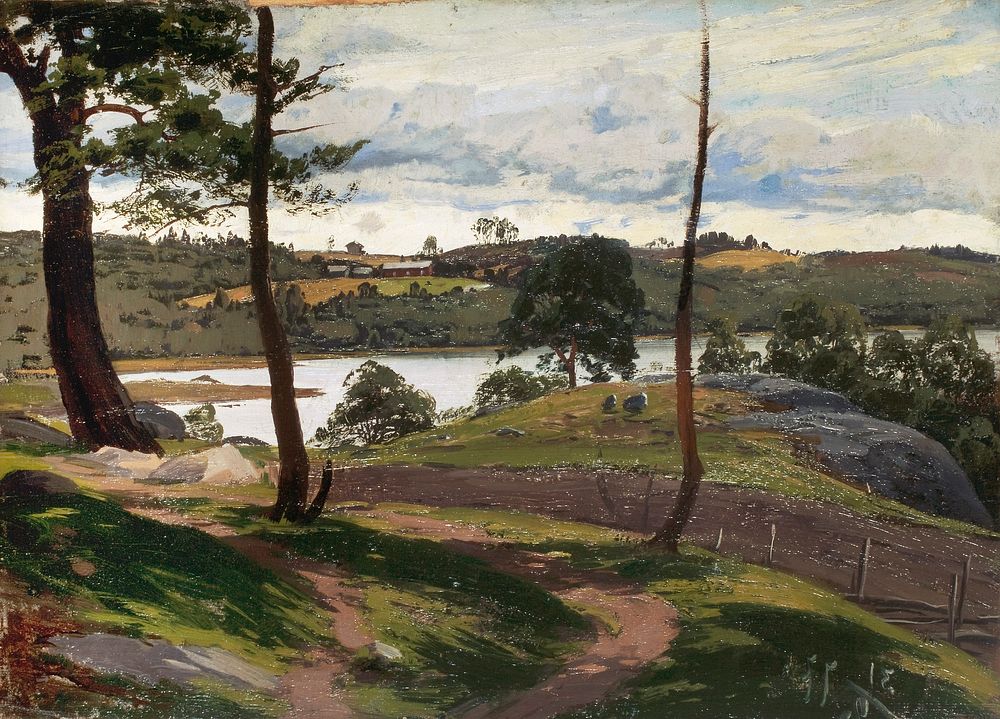 Landscape in august, 1877, Fanny Churberg