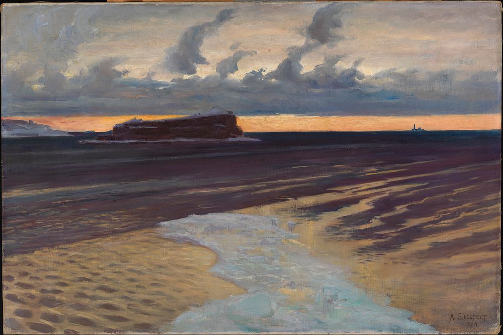 Särkkä island, helsinki, 1894, by Albert Edelfelt
