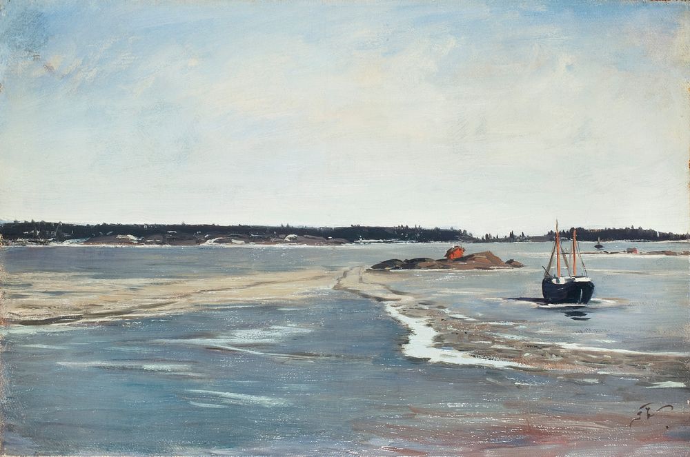The ice in march, 1880, Fanny Churberg