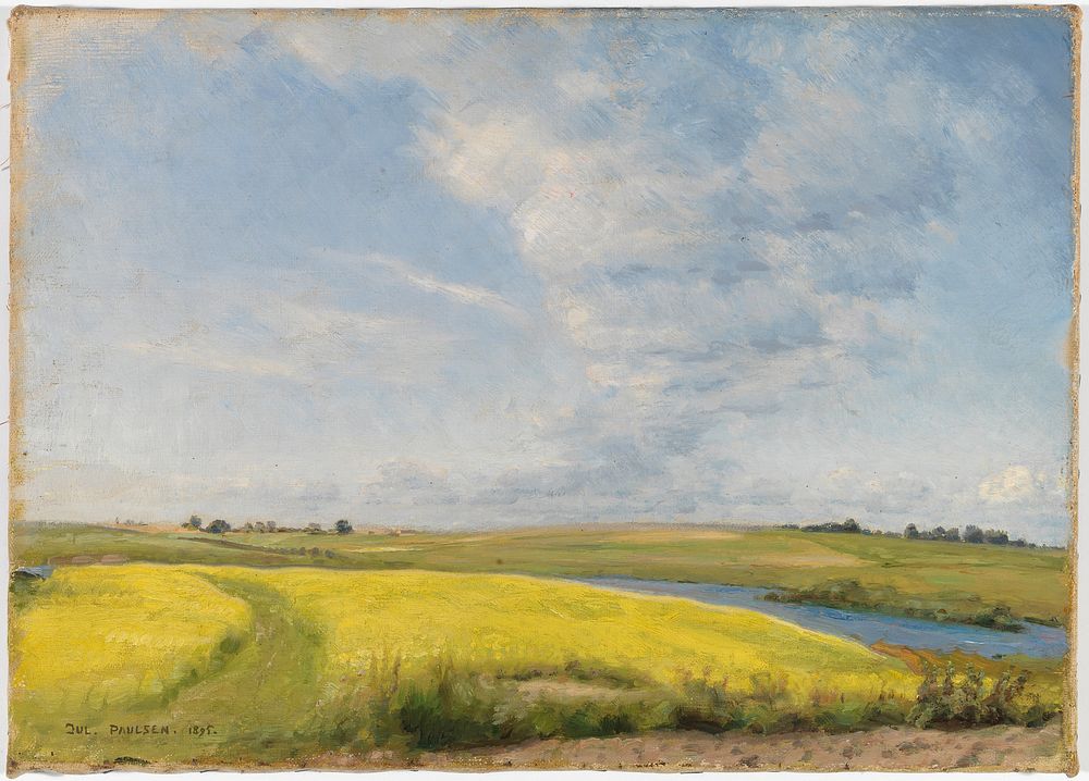 Sinappipelto, 1895, Julius Paulsen