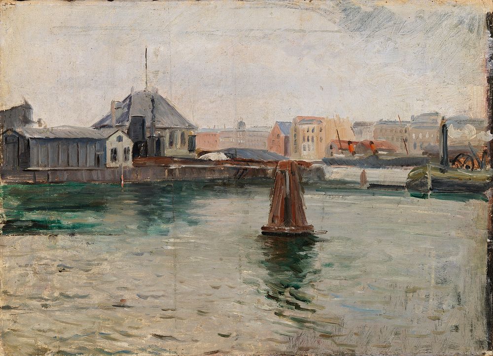 N&auml;k&ouml;ala havnegadelta, 1890 - 1906 by Albert Gottschalk