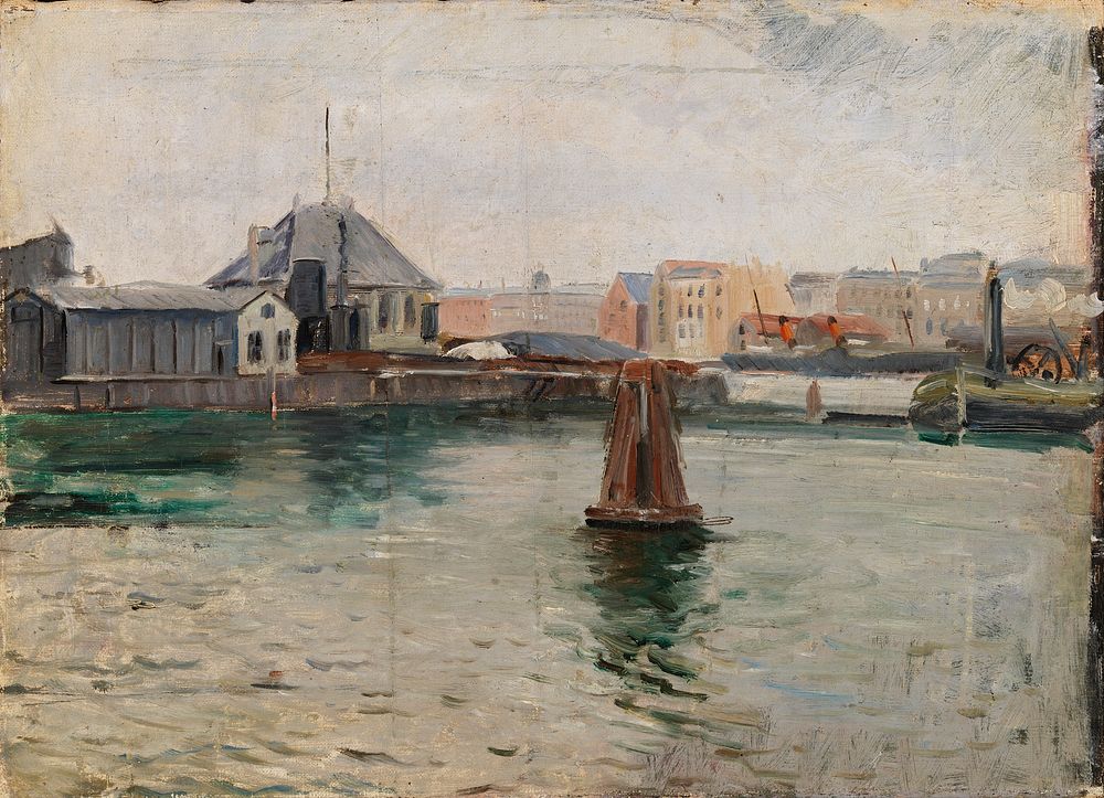 Näköala havnegadelta, 1890 - 1906 by Albert Gottschalk