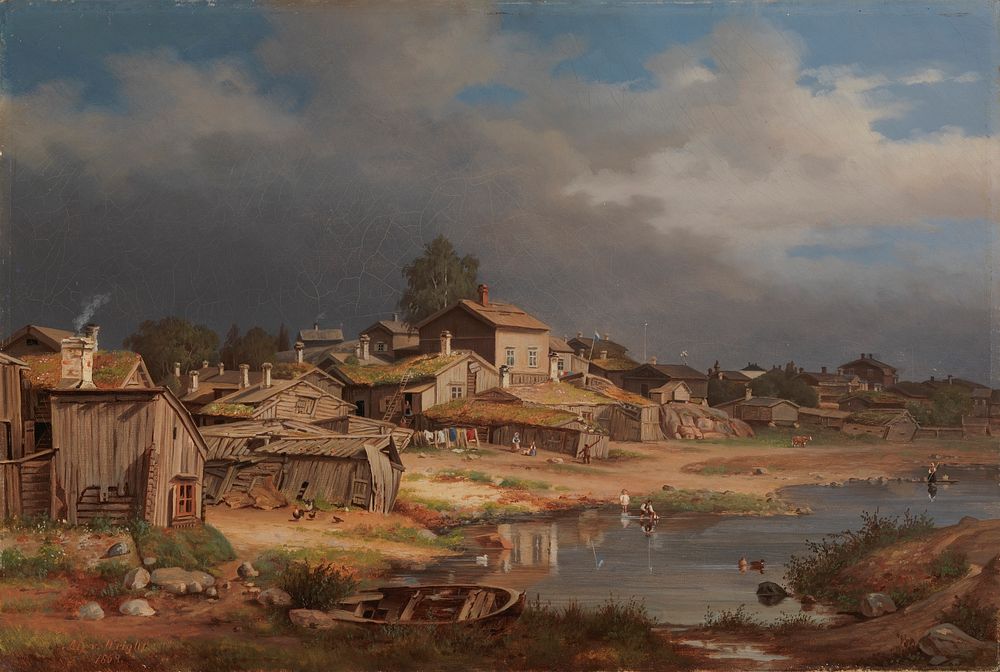View from katajanokka, 1868, Magnus von Wright