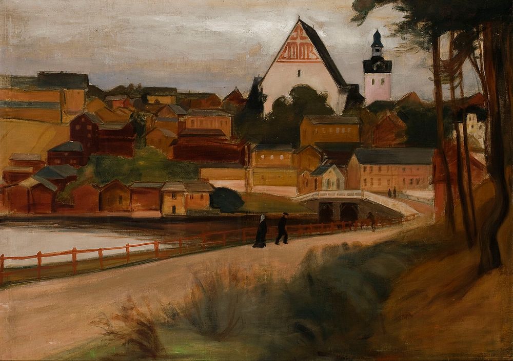 Näköala porvoosta, 1899, by Magnus Enckell