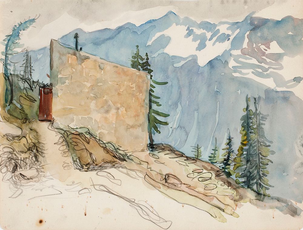 Landscape from tyrol, 1903, Venny Soldanbrofeldt