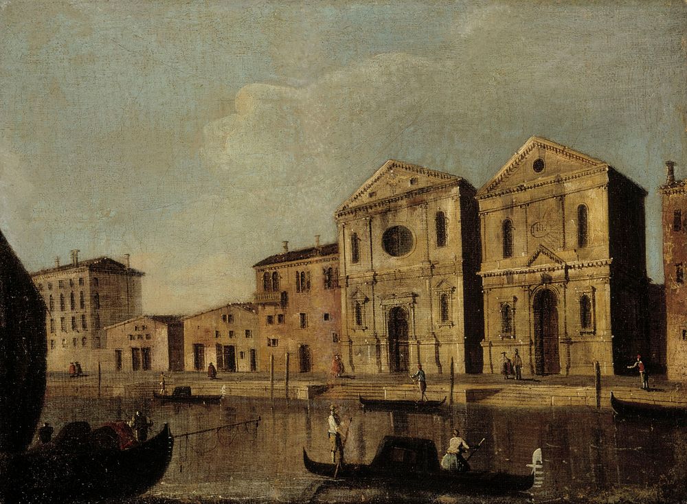 Canal view from venice, 1700 - 1799, Johan Richter Circle
