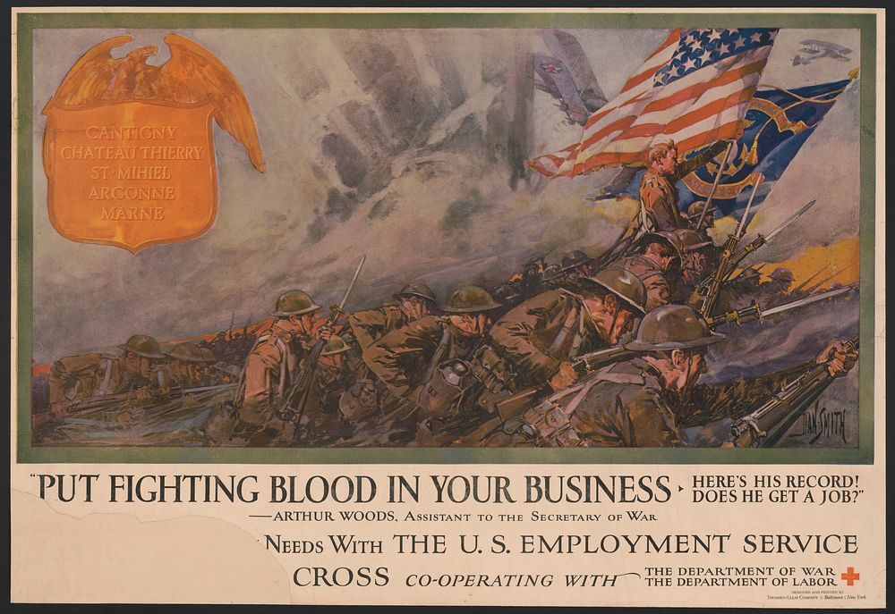 "Put fighting blood in your business Here's his record! Does he get a job!" --Arthur Woods, Assistant to the Secretary of…