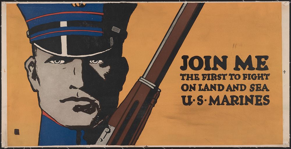 Join me - the first to fight on land and sea - U.S. Marines