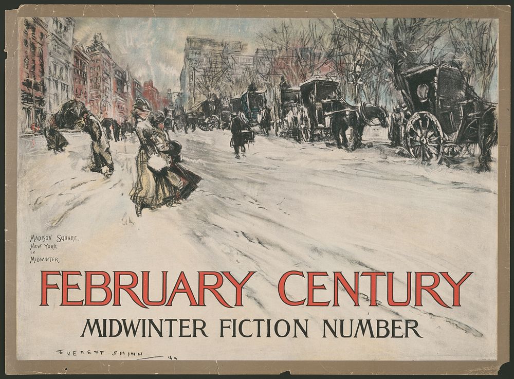 Madison Square, New York in midwinter. February Century