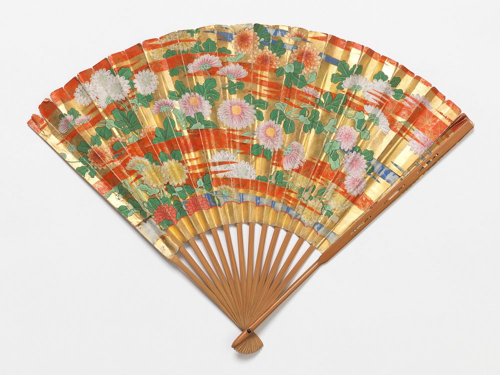 Pleated fan and case