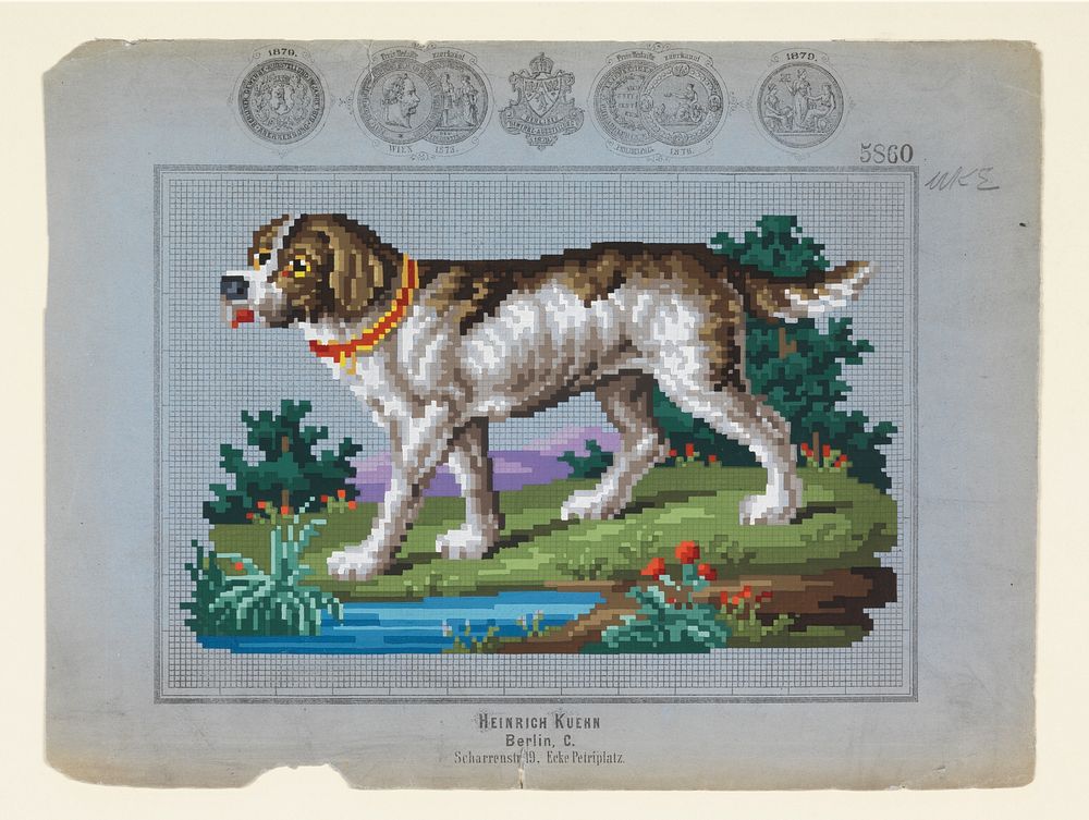 Berlin Wool Work: Hunting Dog