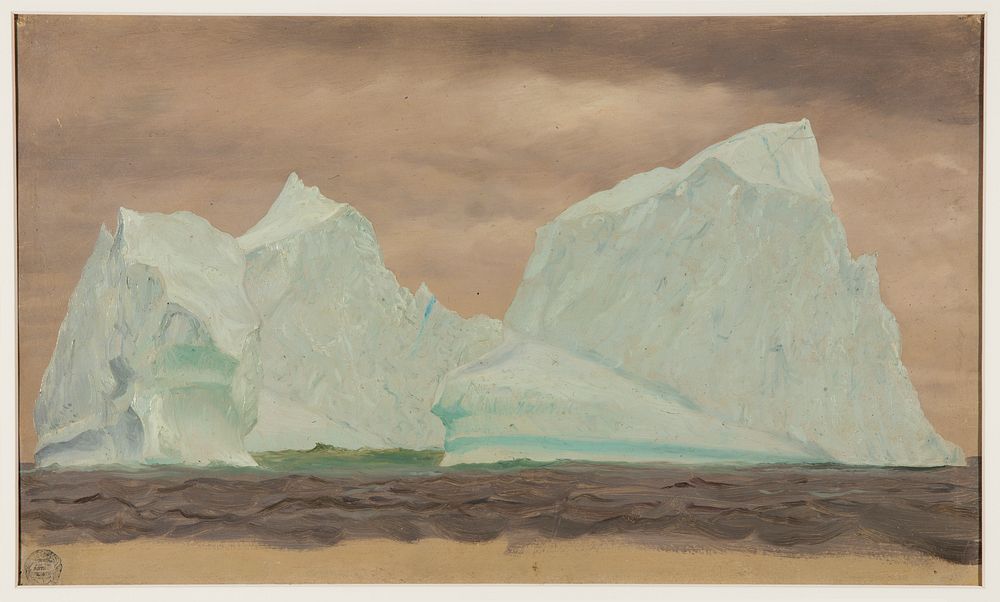 Icebergs Under Cloudy Skies, Frederic Edwin Church