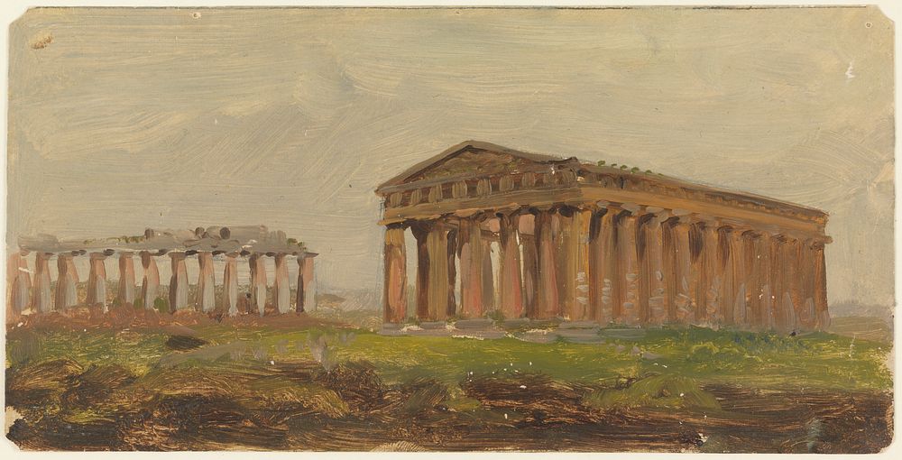 Paestum, Temple of Neptune, Frederic Edwin Church