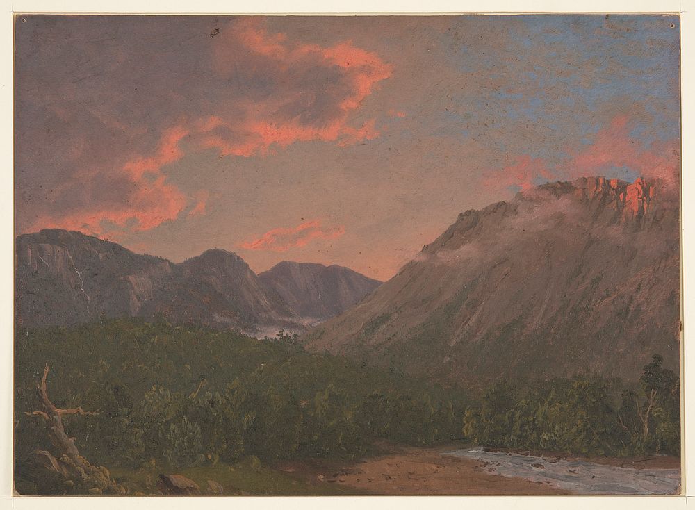 Mountain Landscape at Sunset, Frederic Edwin Church