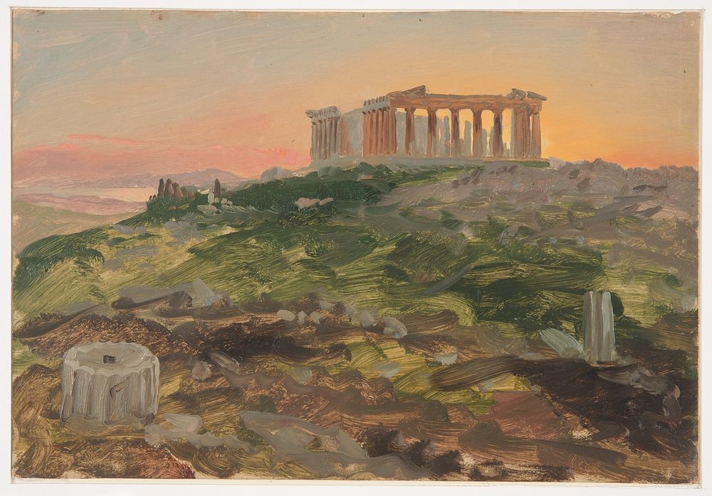 The Parthenon from the Southeast, Frederic Edwin Church
