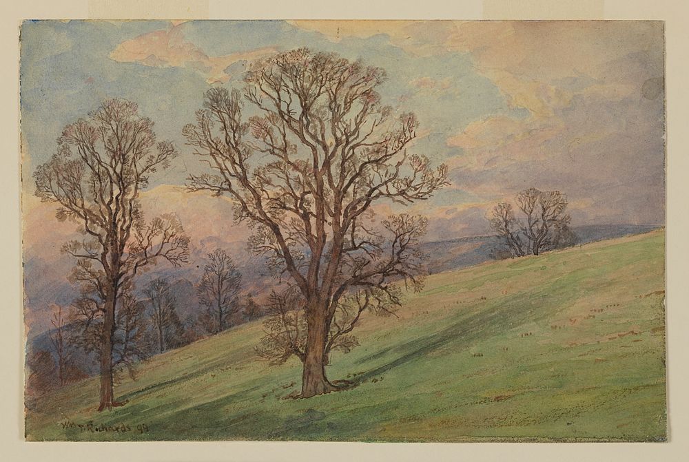 Study of Landscape, Chester County, PA, William Trost Richards