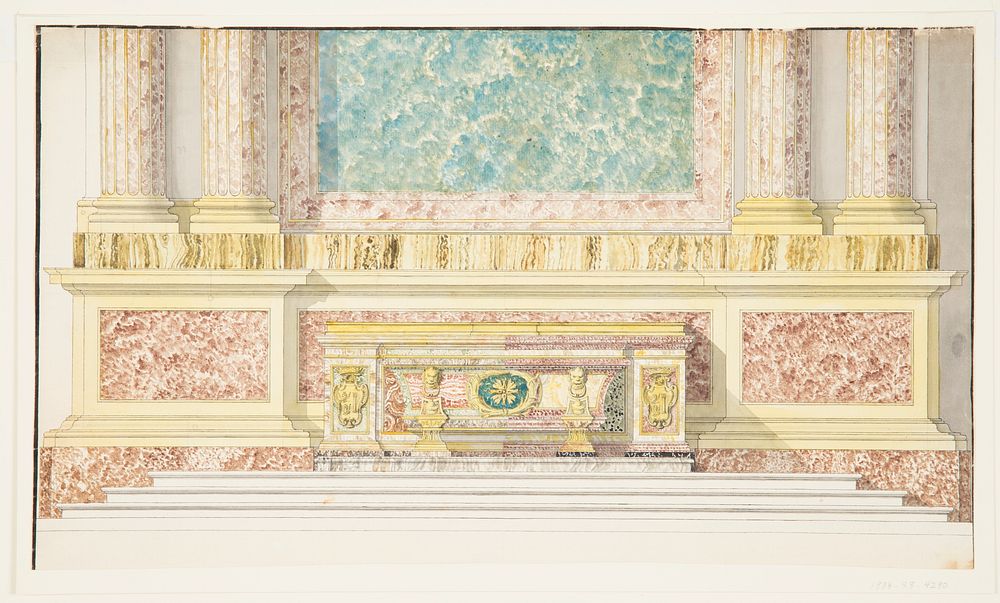 Altar Mensa for the Capella Paolina (Borghese Chapel), Santa Maria Maggiore, Rome, Italy, Mario Asprucci The Younger