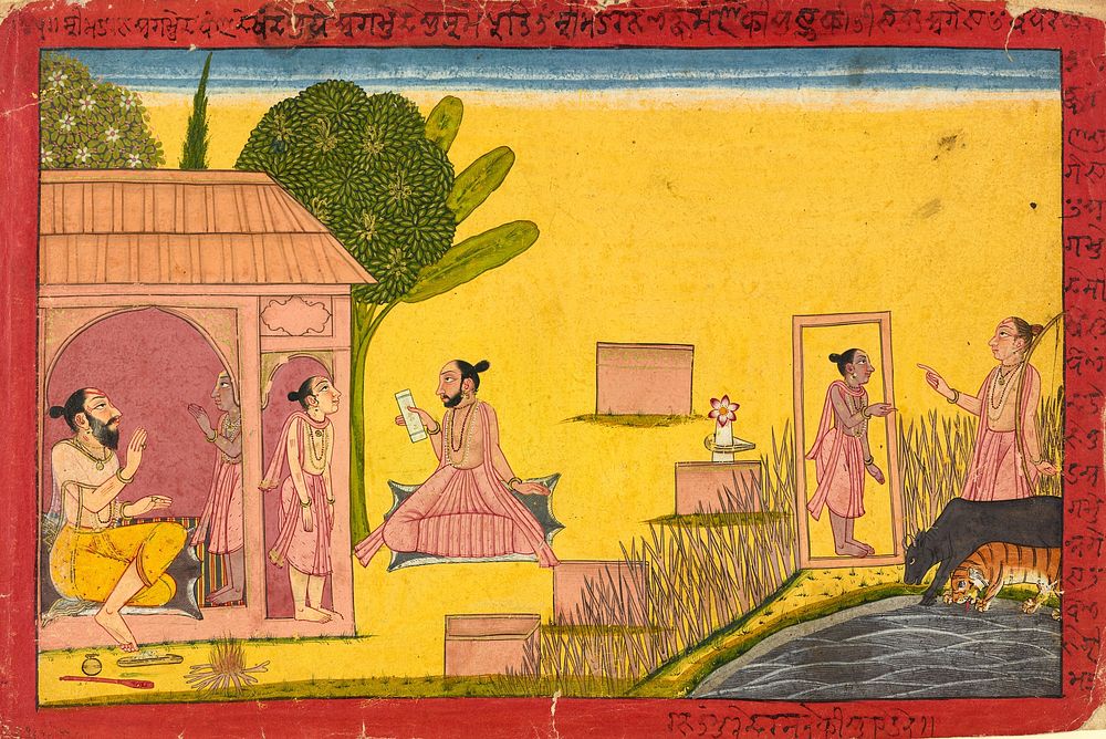Lakshmana at the hermitage, folio from a Ramayana