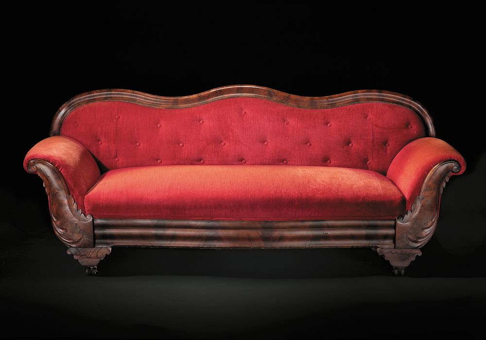 Mahogany sofa from the home of Robert Smalls, National Museum of African American History and Culture