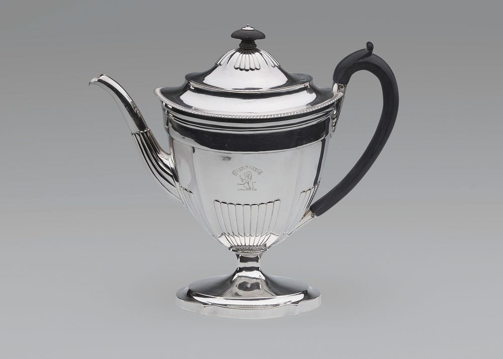 George III sterling silver coffee pot, National Museum of African American History and Culture