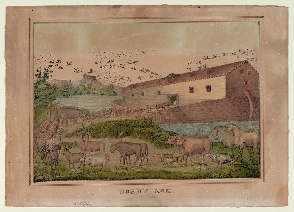 Noah's Ark by unknown lithographer, Smithsonian National Museum of African Art