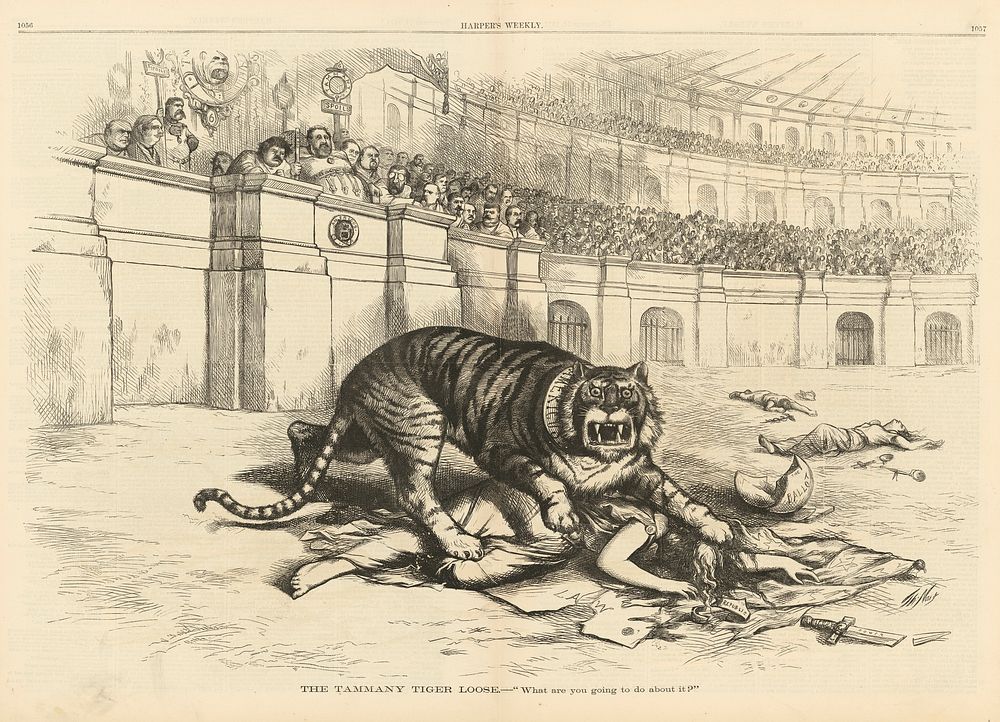 The Tammany Tiger Loose, Thomas Nast