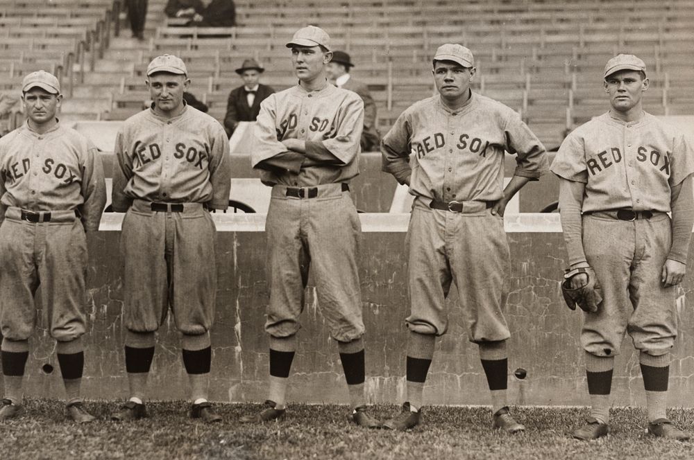 Babe Ruth and other Red Sox pitchers