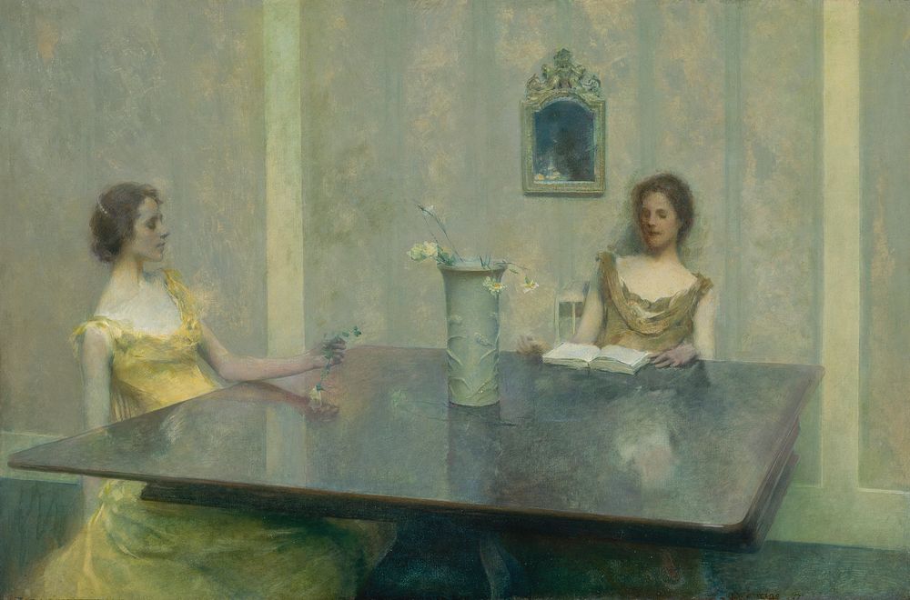 A Reading, Thomas Wilmer Dewing