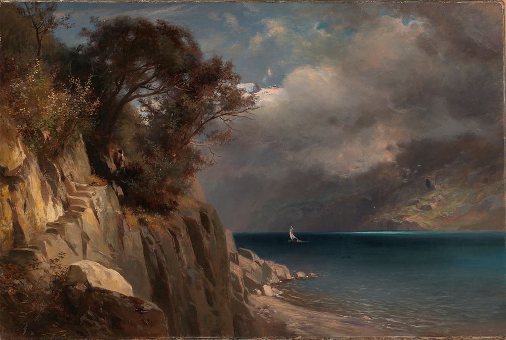 Lake Scene, Edward L. Custer