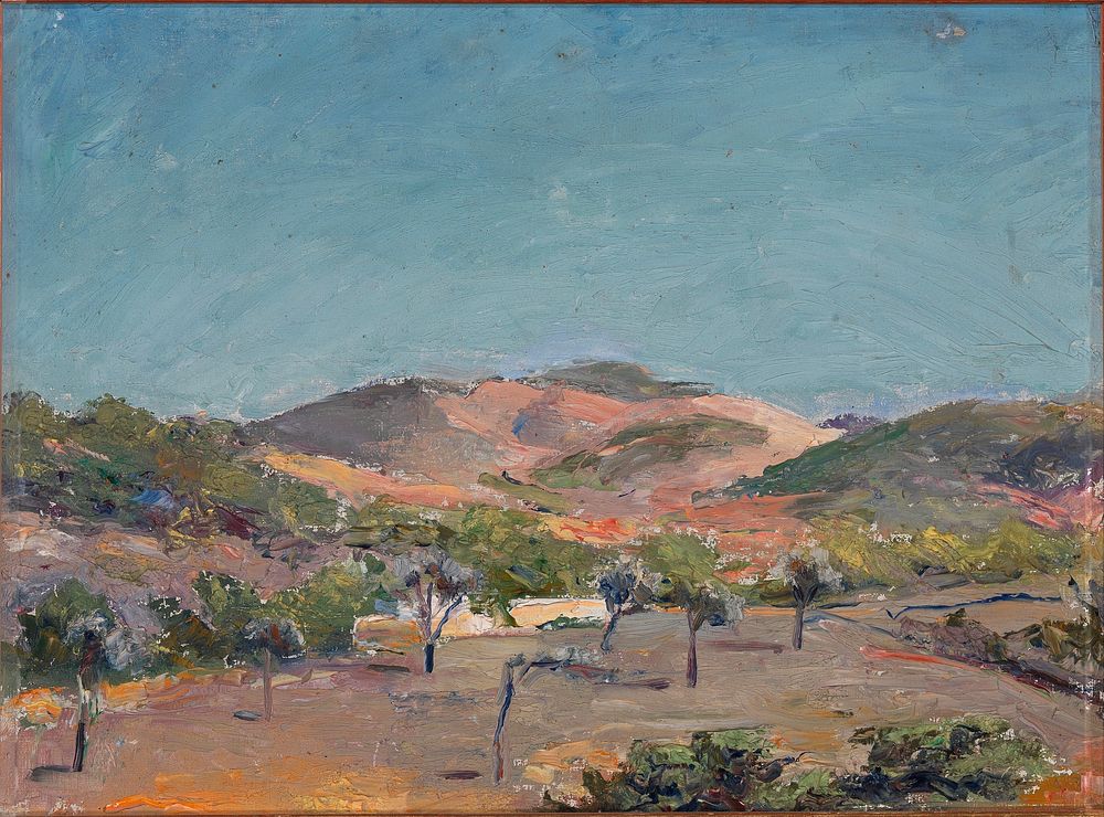 Hill with Trees, Eleanor Harris