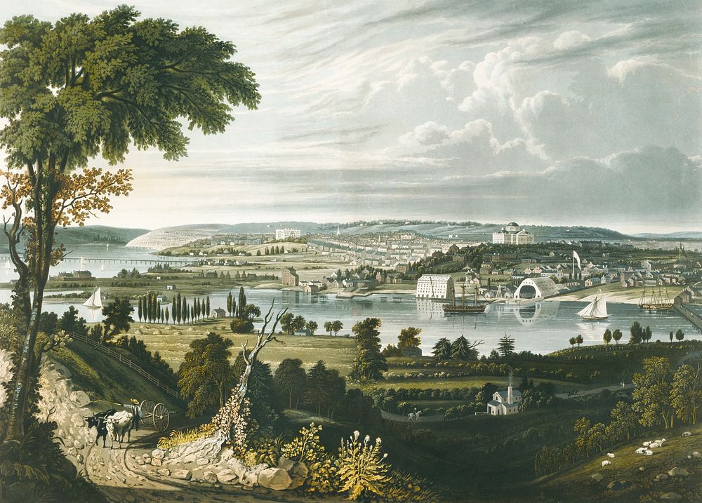 City of Washington from beyond the Navy Yard, William James Bennett