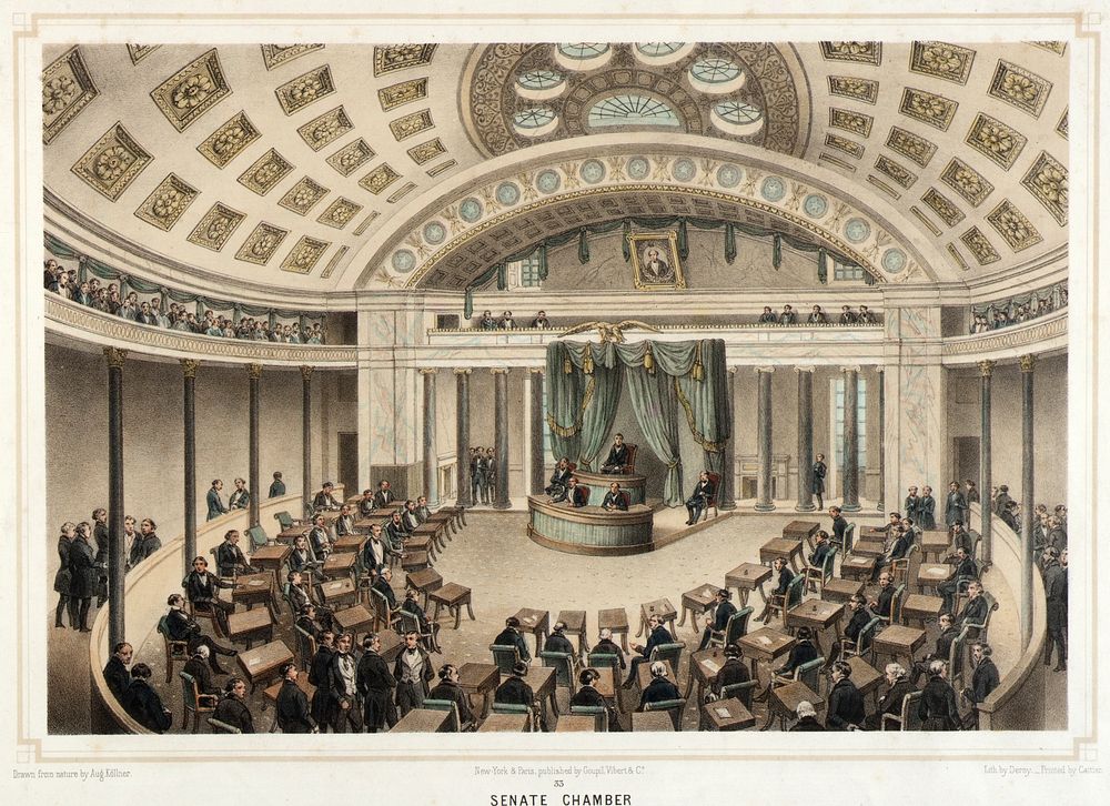 Washington--Senate Chamber, Isidore Laurent Deroy