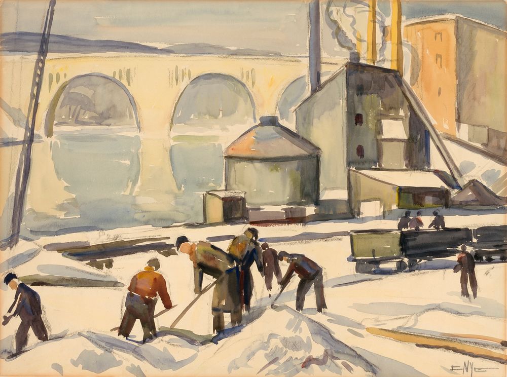 C.W.A. Worker at Key Bridge, Edgar Nye